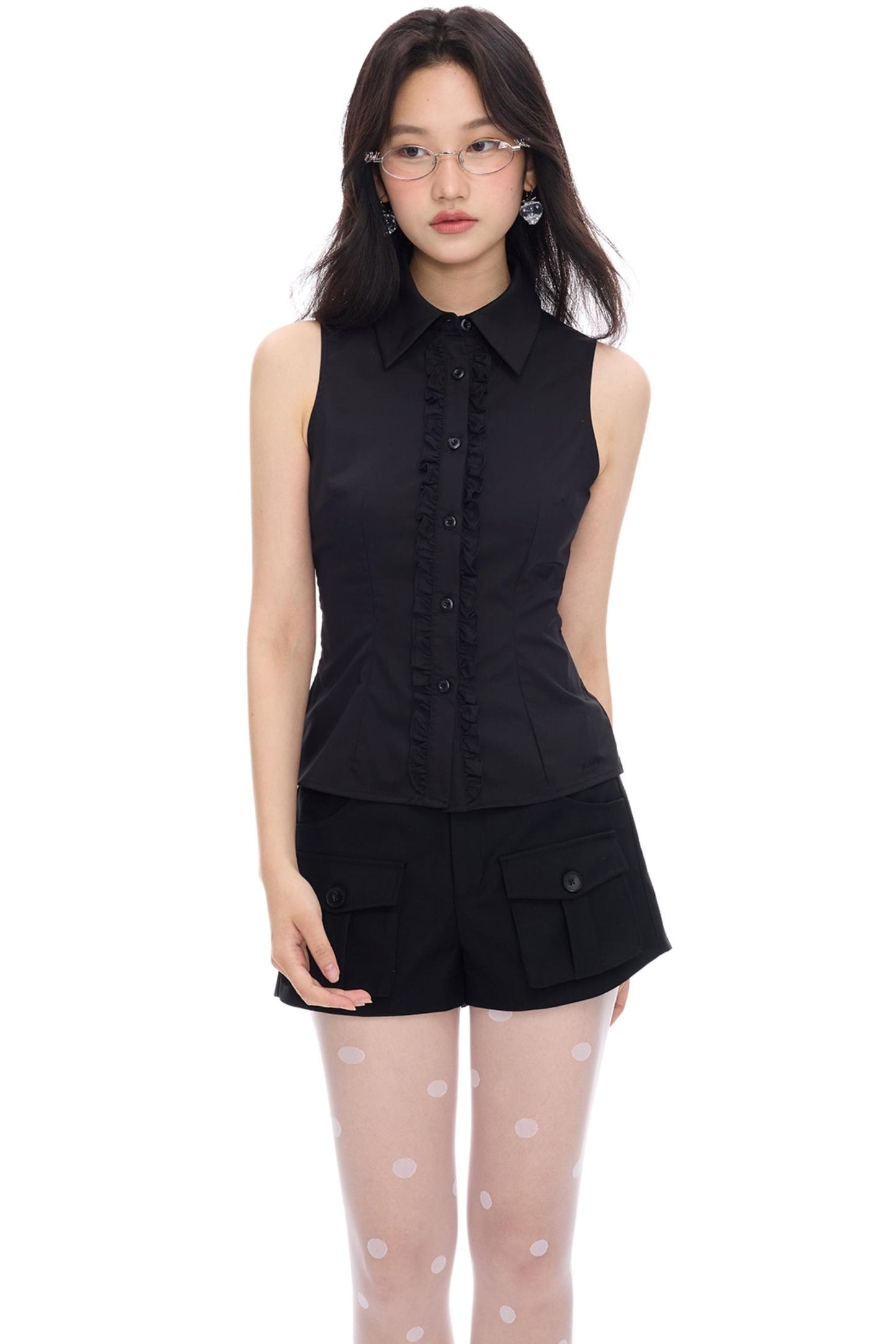 Two-Tone Lace Tank Top