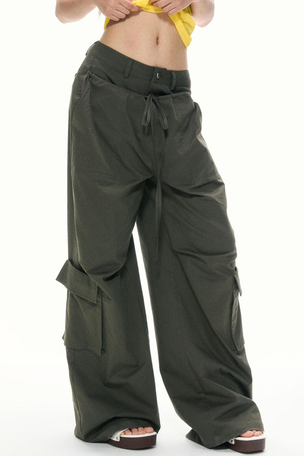 Summer High-Waisted Wide-Leg Kids Pants