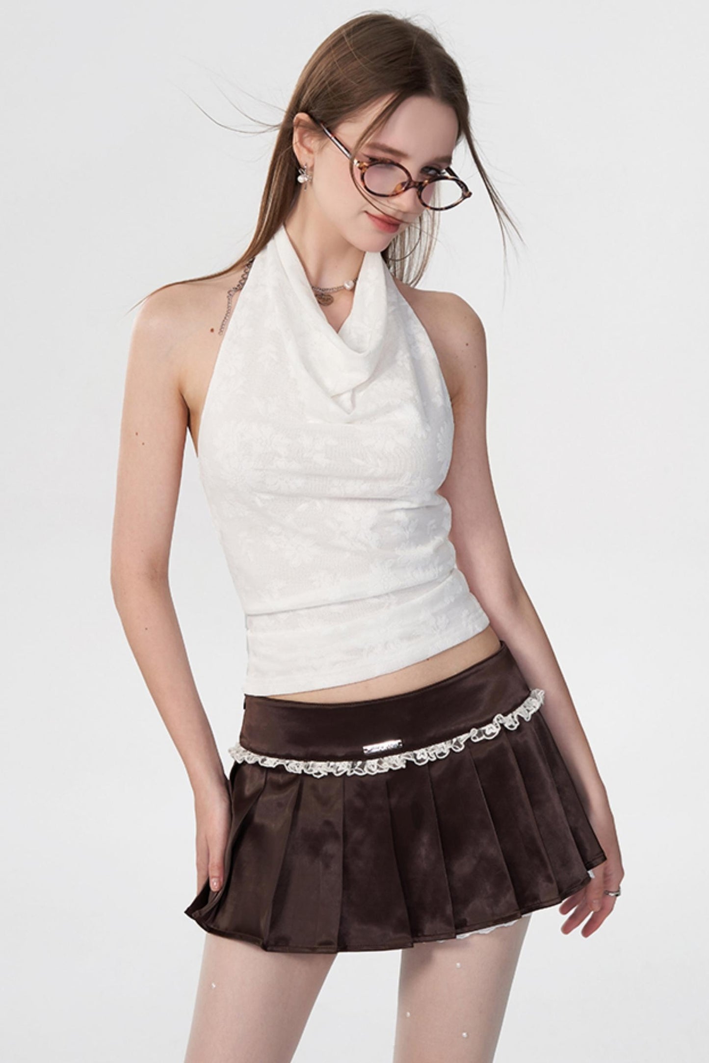 Sunset Lace Mini Skirt