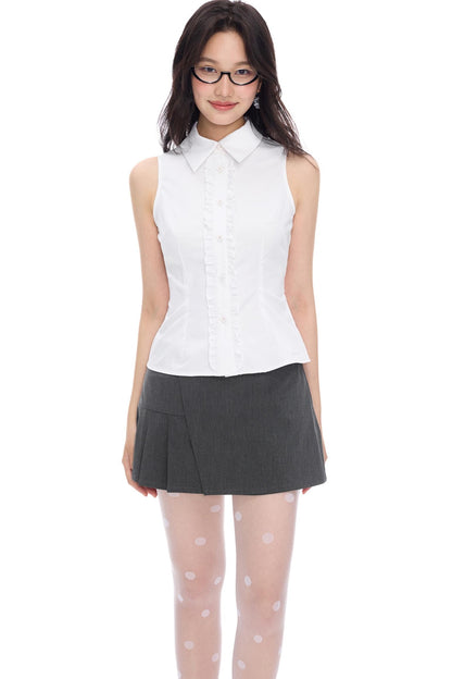 Two-Tone Lace Tank Top