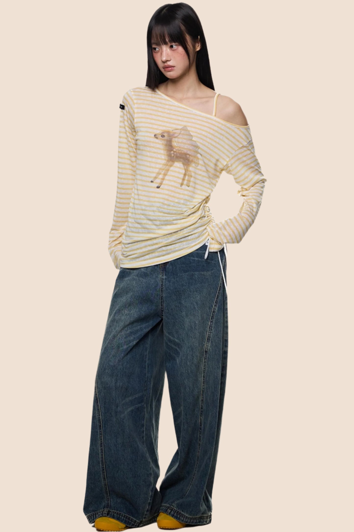 Slant Shoulder Sunscreen Tee