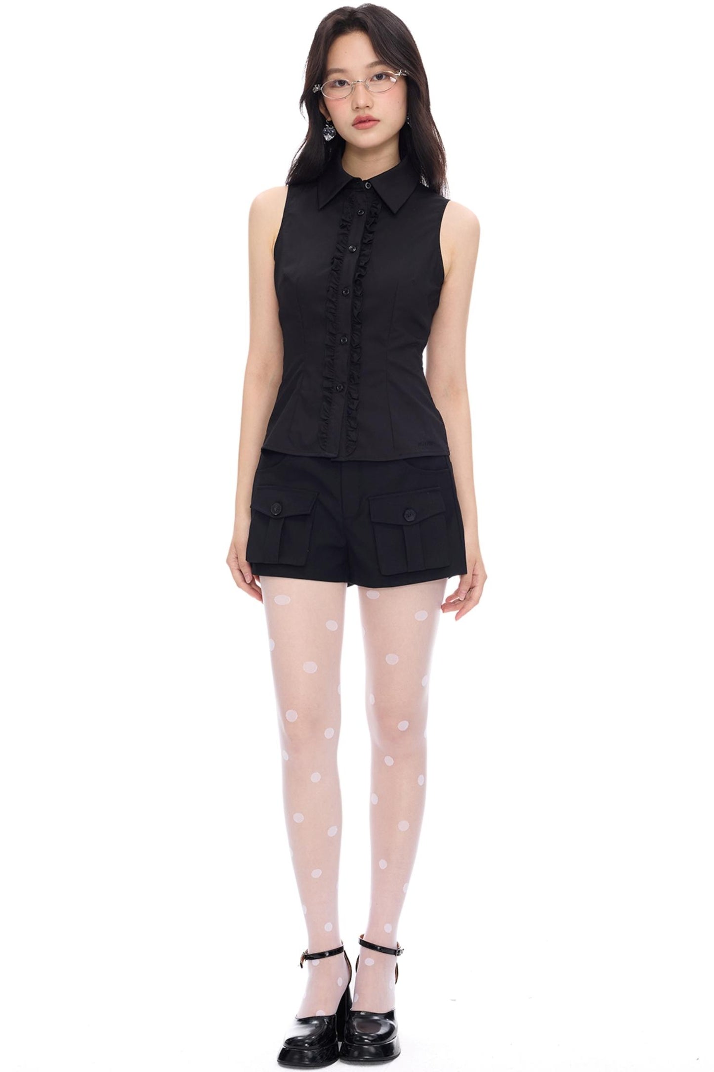 Two-Tone Lace Tank Top