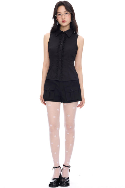 Two-Tone Lace Tank Top