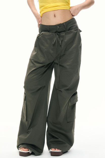 Summer High-Waisted Wide-Leg Kids Pants
