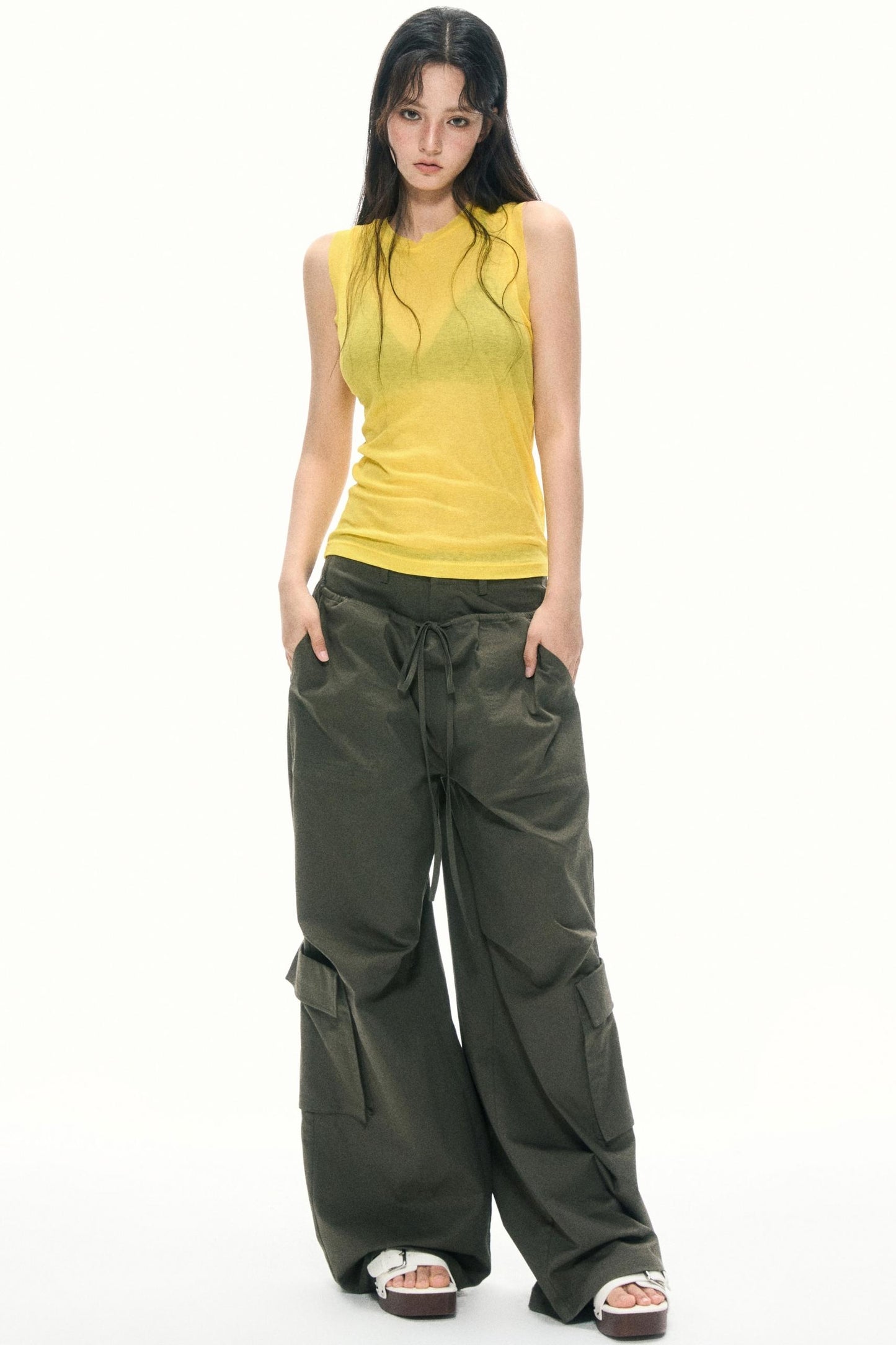 Summer High-Waisted Wide-Leg Kids Pants