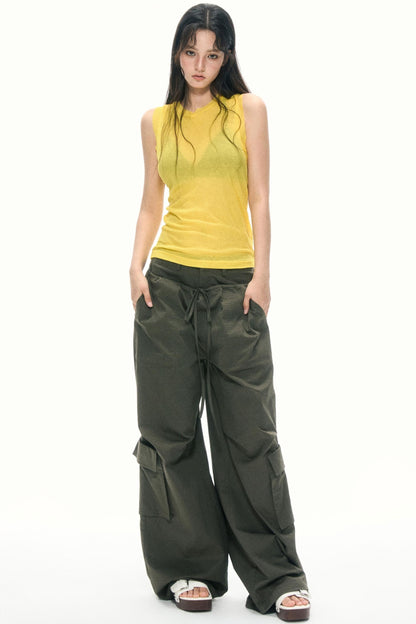 Summer High-Waisted Wide-Leg Kids Pants