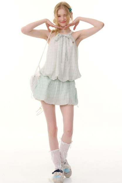 High-Waist Bubble Skirt