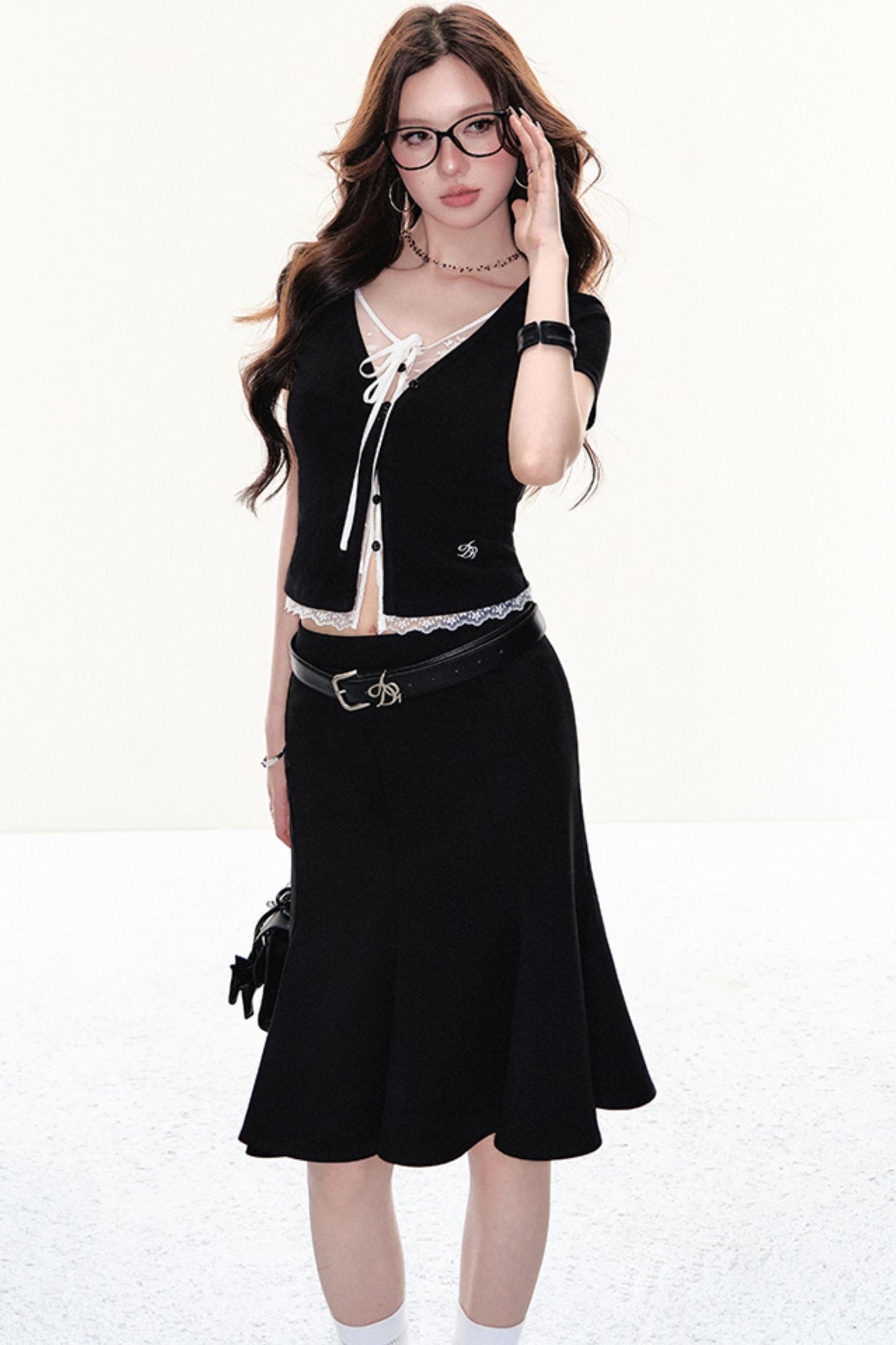 Classic High Waist Midi Skirt