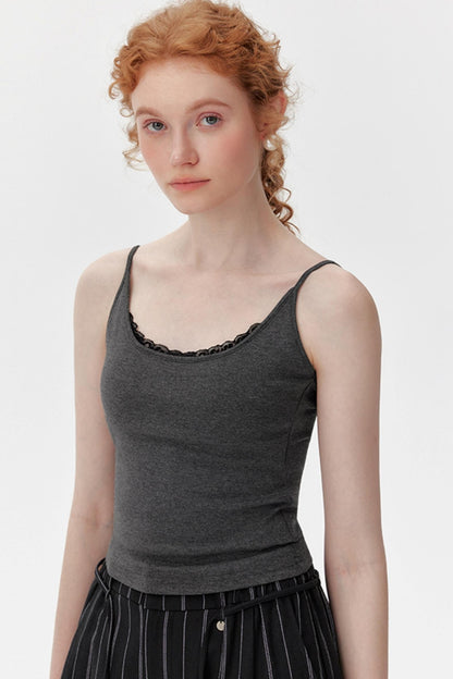 Lace U-Back Tank Top