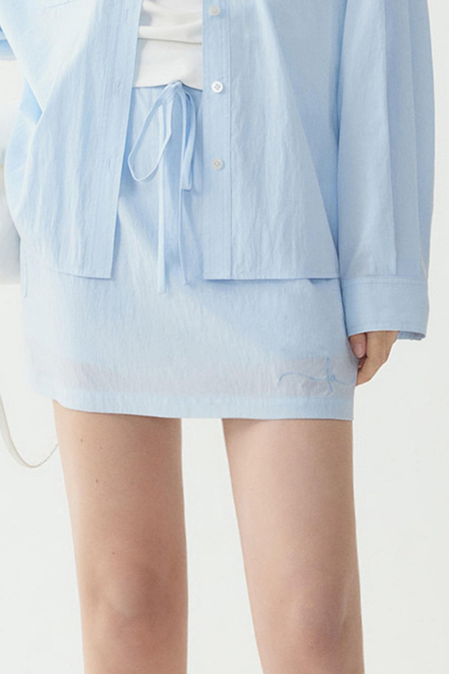 Light Embroidered Blouse Set-Up