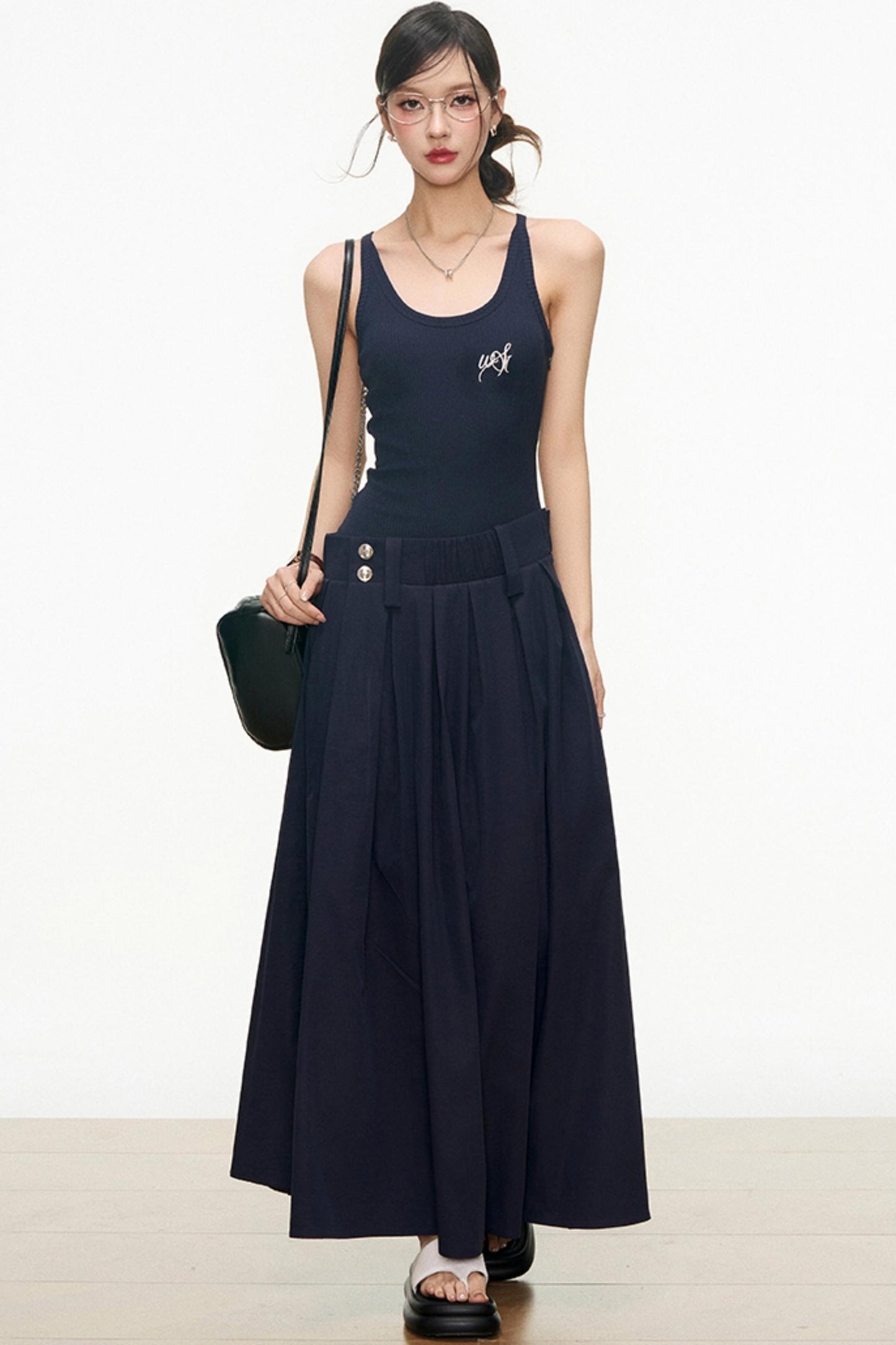 Flattering Layered Maxi Dress