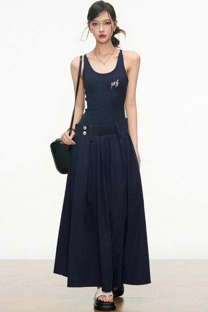 Flattering Layered Maxi Dress