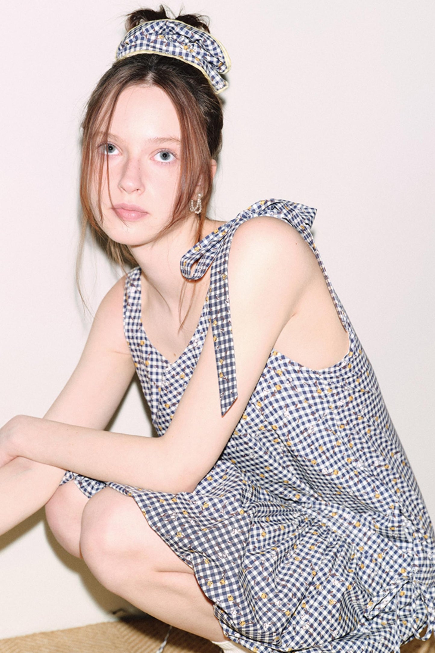 Floral Tie-Shoulder Mini Dress