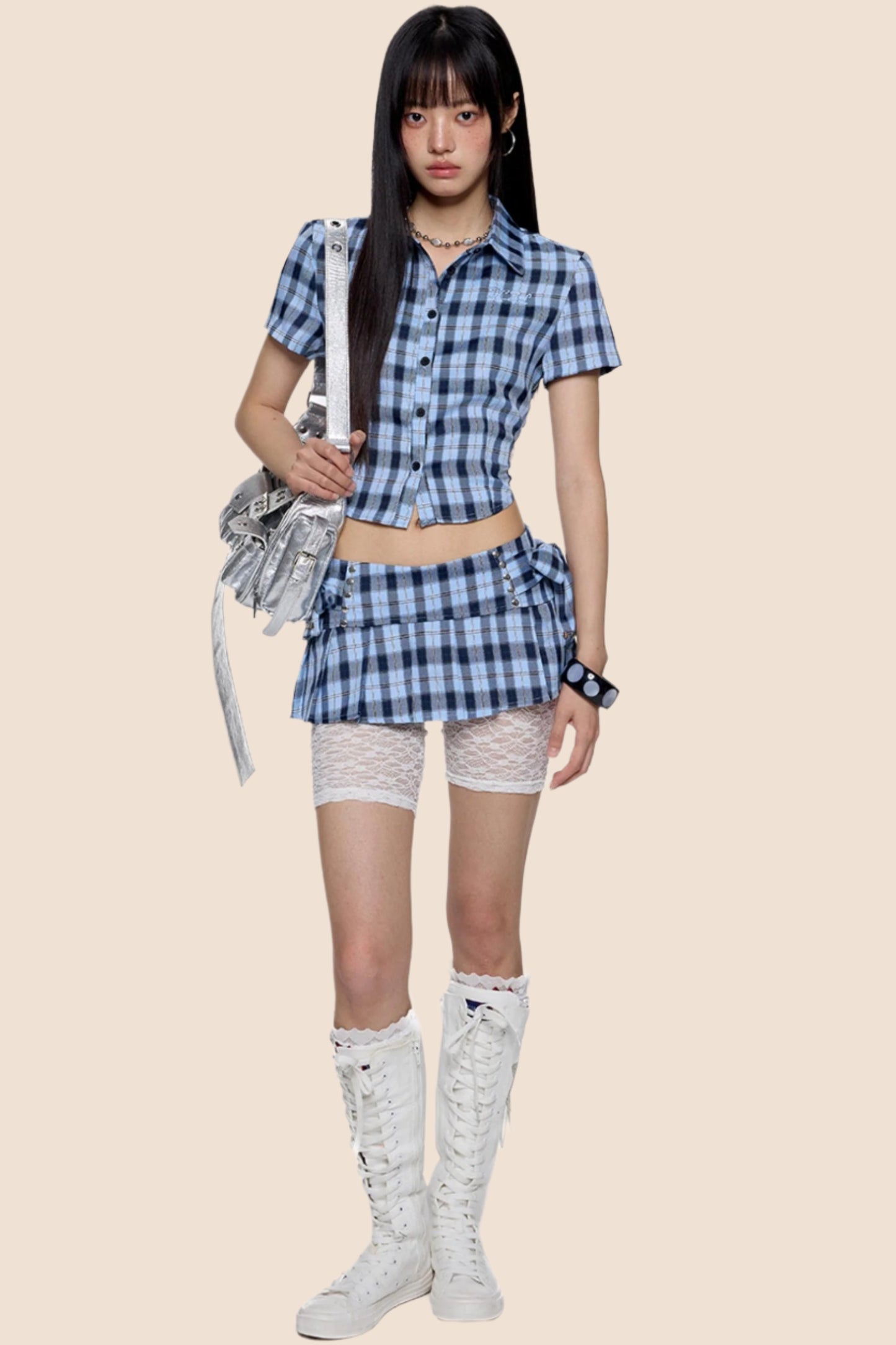 Summer Chic Plaid Set