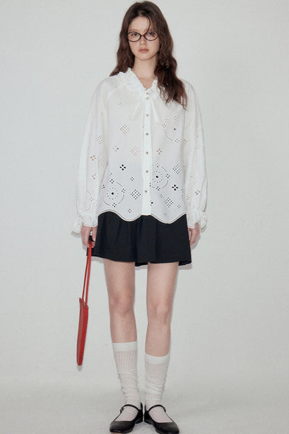 Autumn Elegance Long-Sleeve Shirt