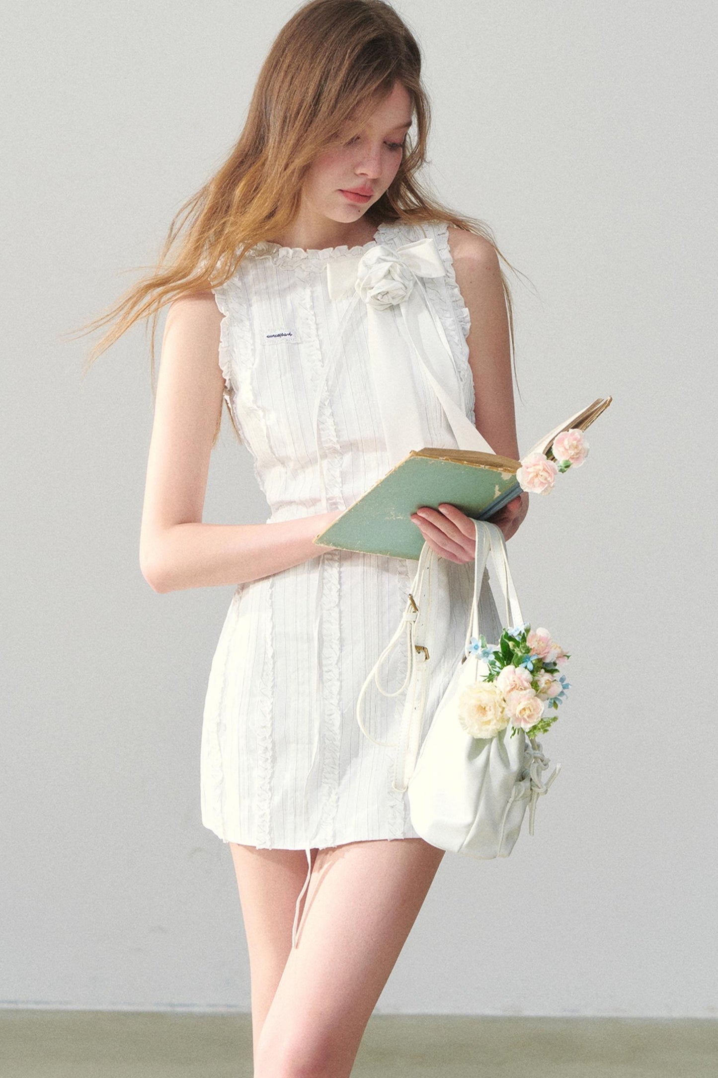 Striped Lace Summer Dress