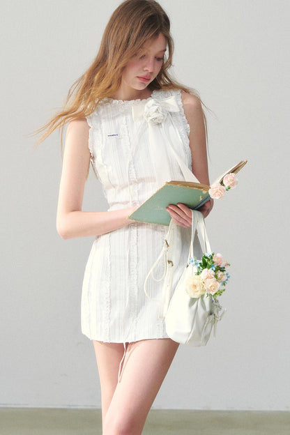 Striped Lace Summer Dress