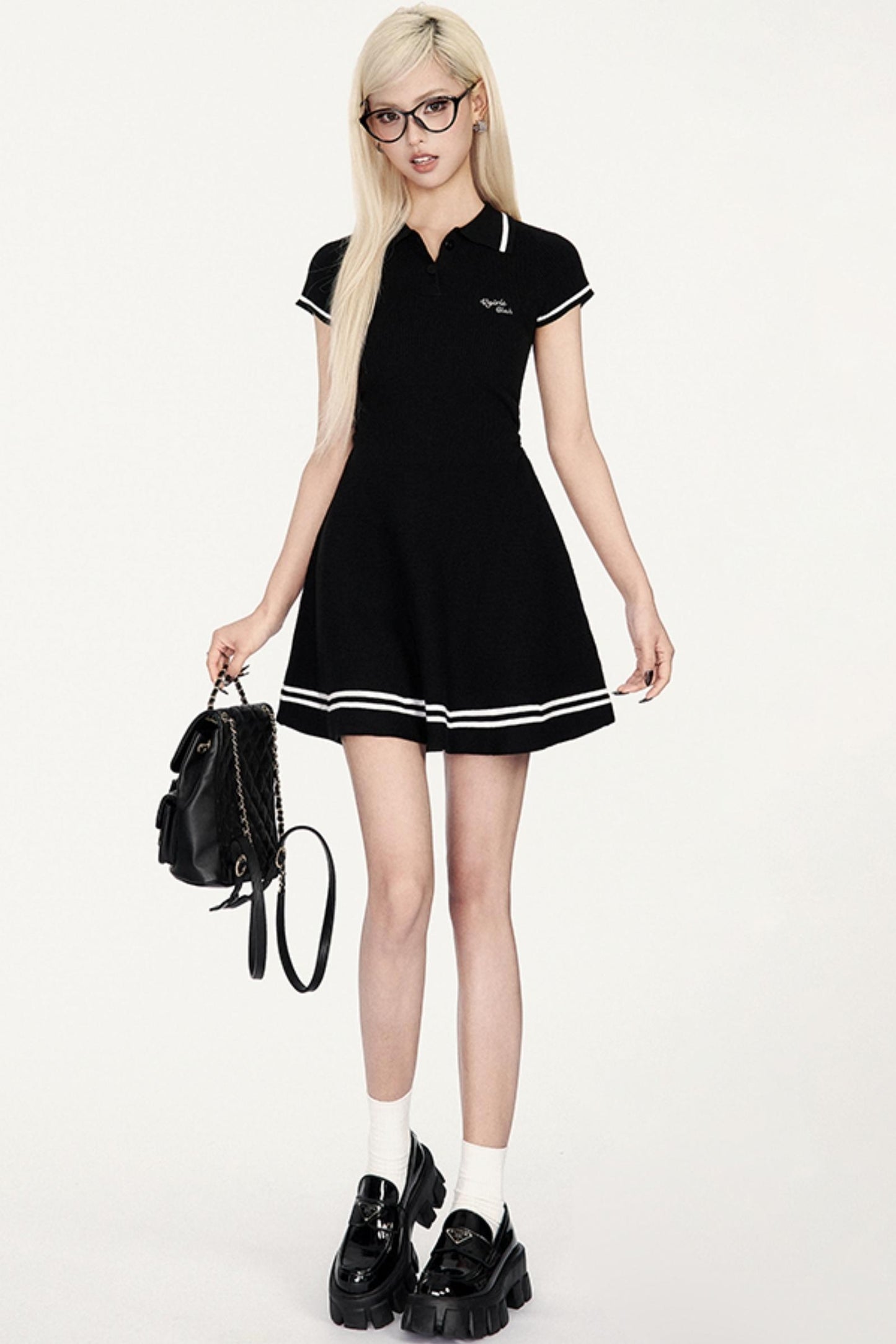 Teen Color Block Polo Dress