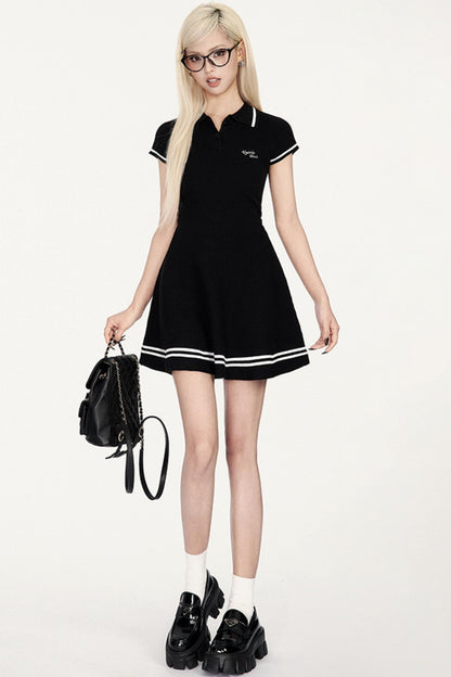 Teen Color Block Polo Dress