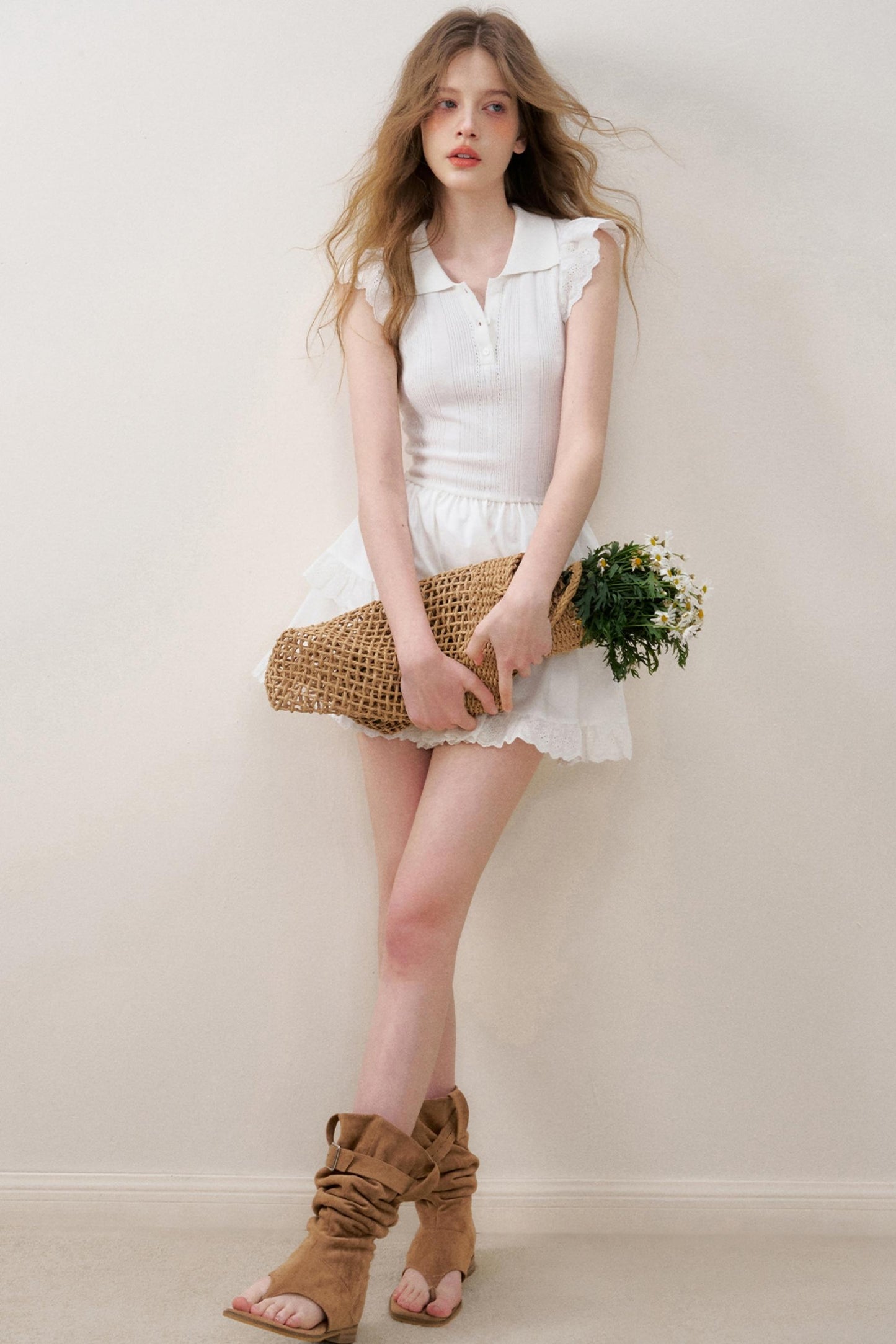 Velvet Lace Sleeve Dress