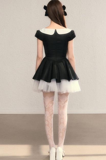 Blue Madeleine A-Line Princess Dress