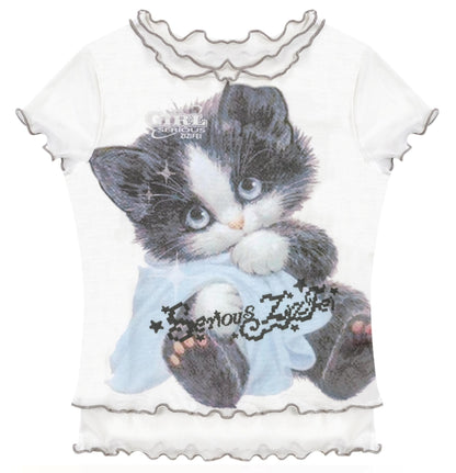 Summer Cat Mesh Tee
