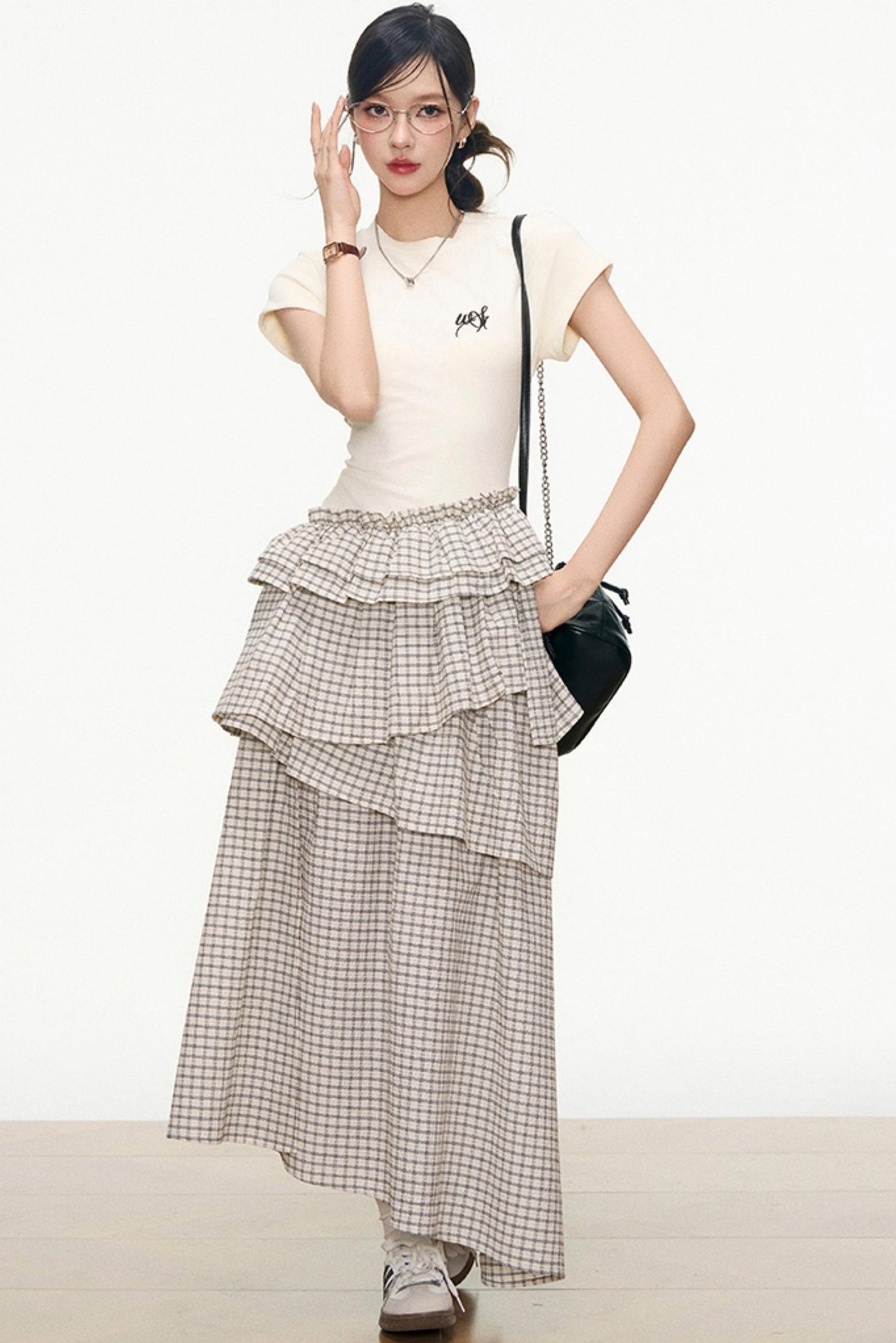 Summer Navy Plaid Dress