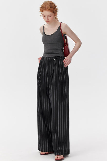 Black Wide-Leg Trousers