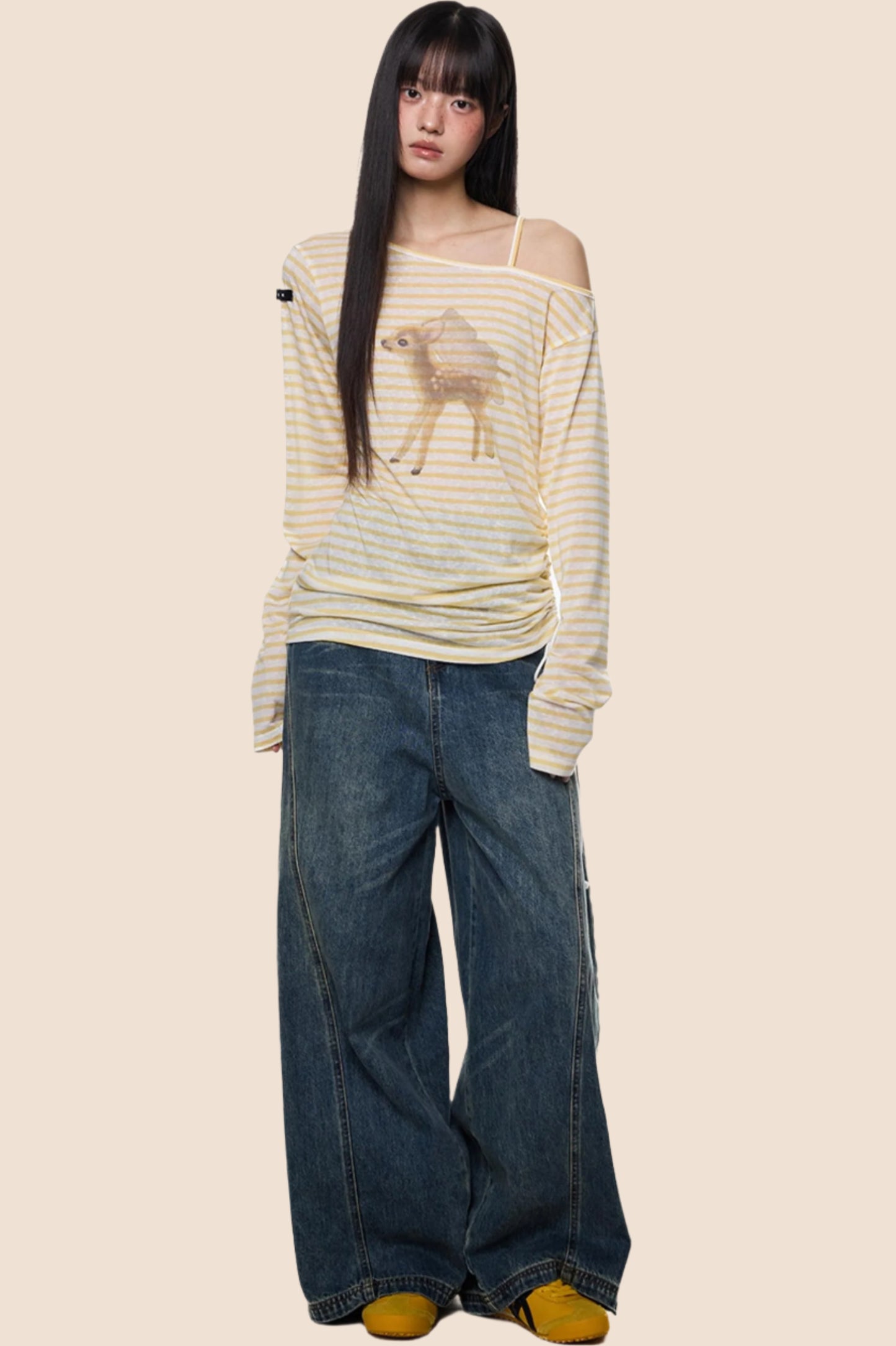 Slant Shoulder Sunscreen Tee