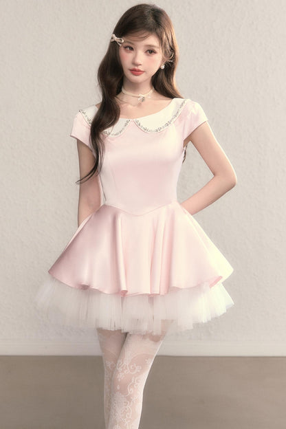 Blue Madeleine A-Line Princess Dress