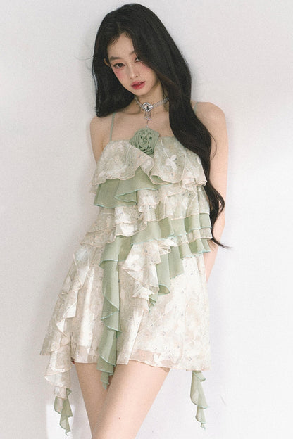 One-Shoulder Lace Dress