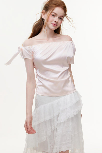 Summer Satin Chiffon Blouse