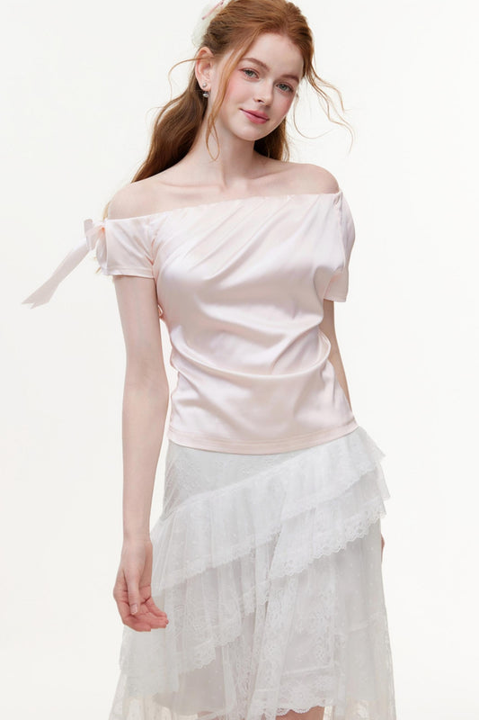 Summer Satin Chiffon Blouse