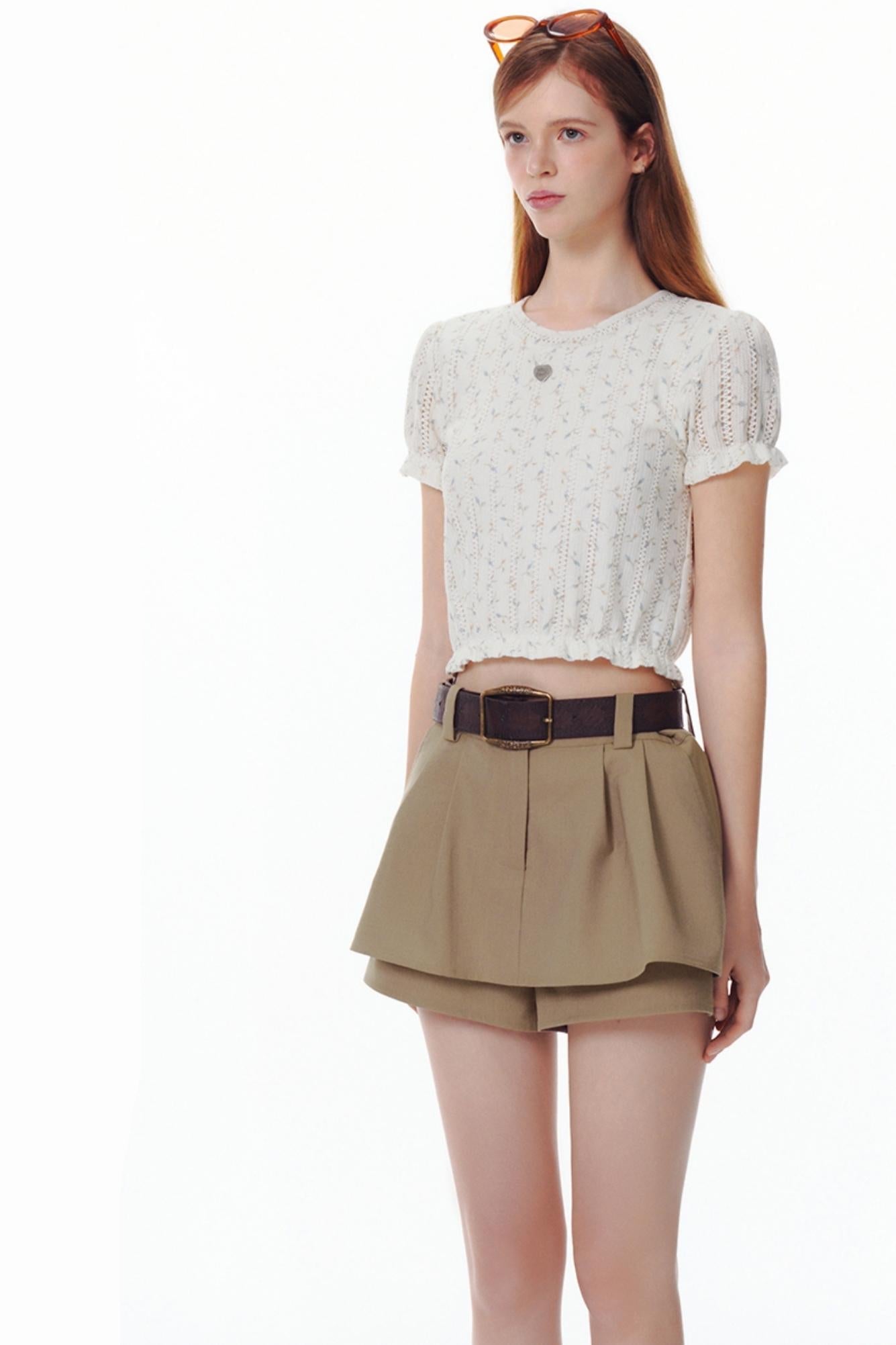 Summer Blossom Knit Tee