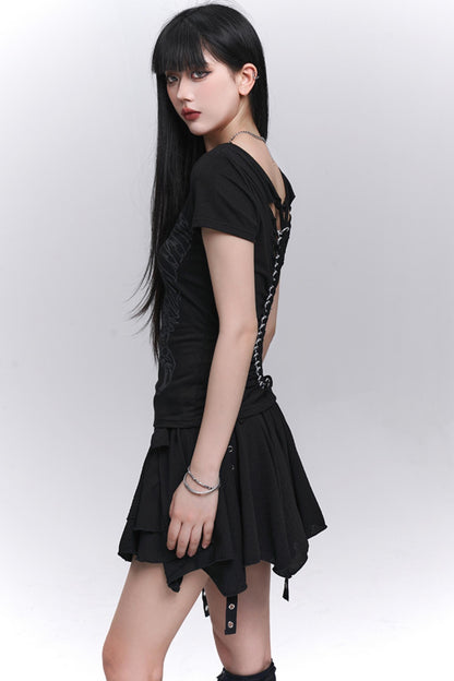 Black Unique Spice Tee