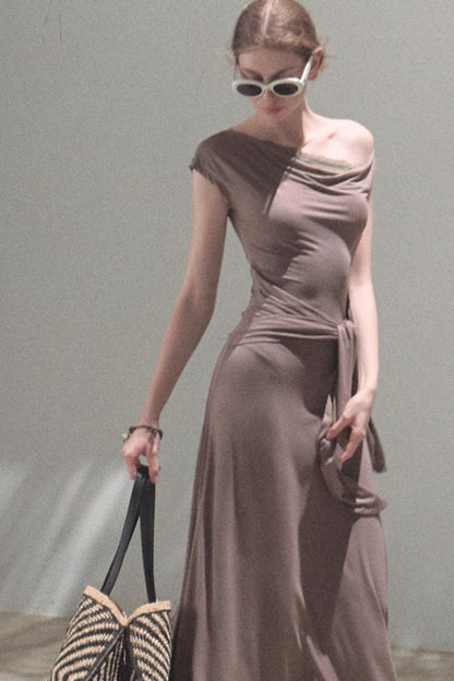 Elegant Knit Maxi Dress