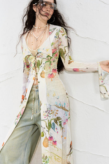 Fantasy Botanical Knit Shirt