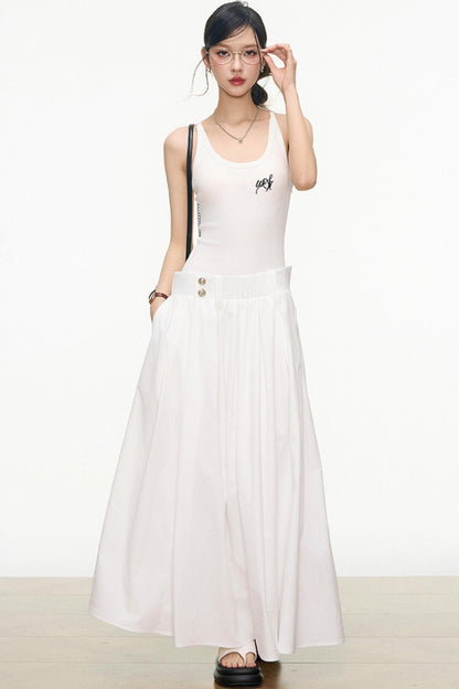 Flattering Layered Maxi Dress