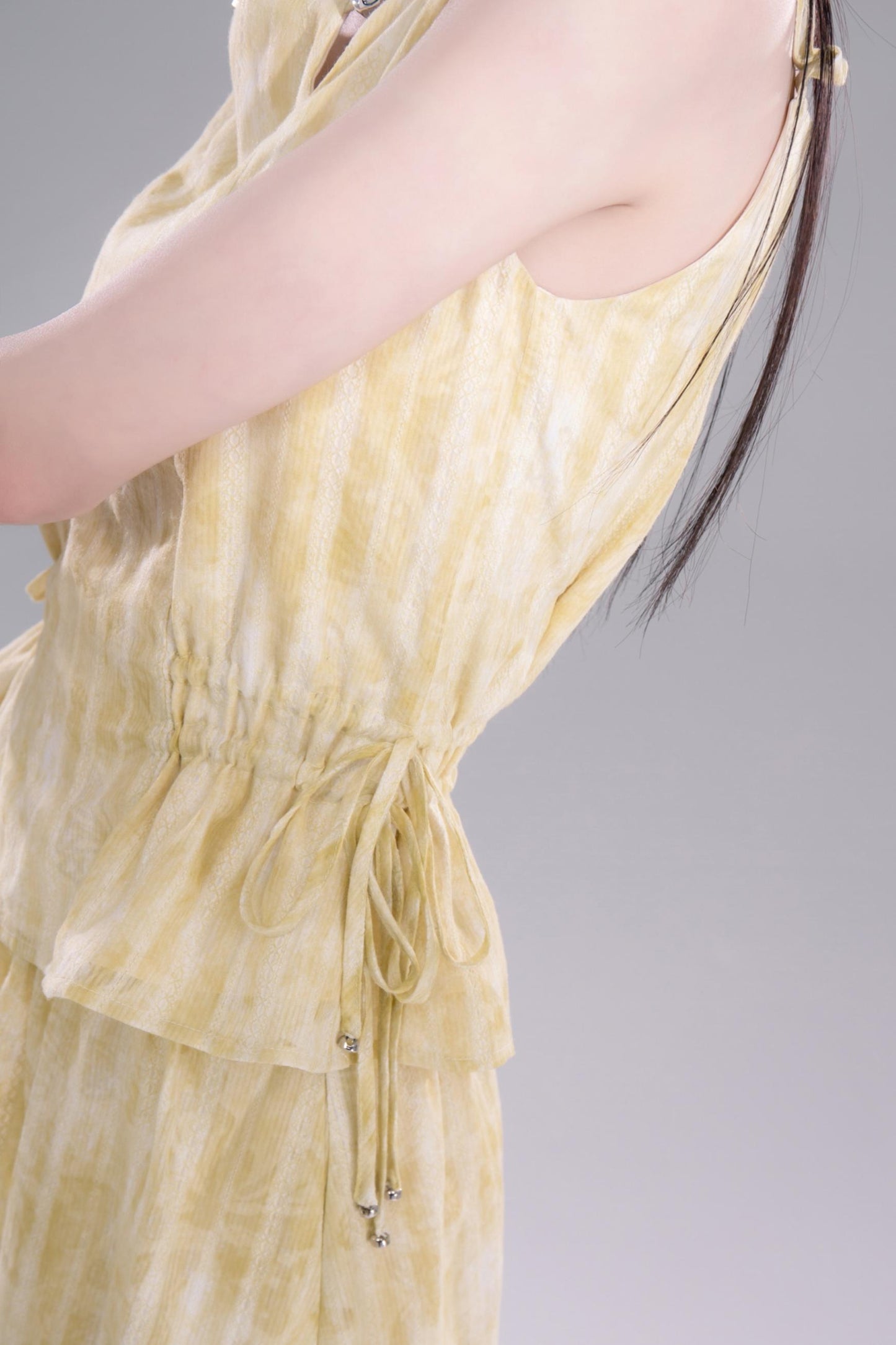 Tasseled Drape Dress Set