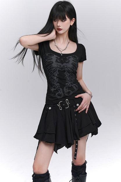 Black Unique Spice Tee