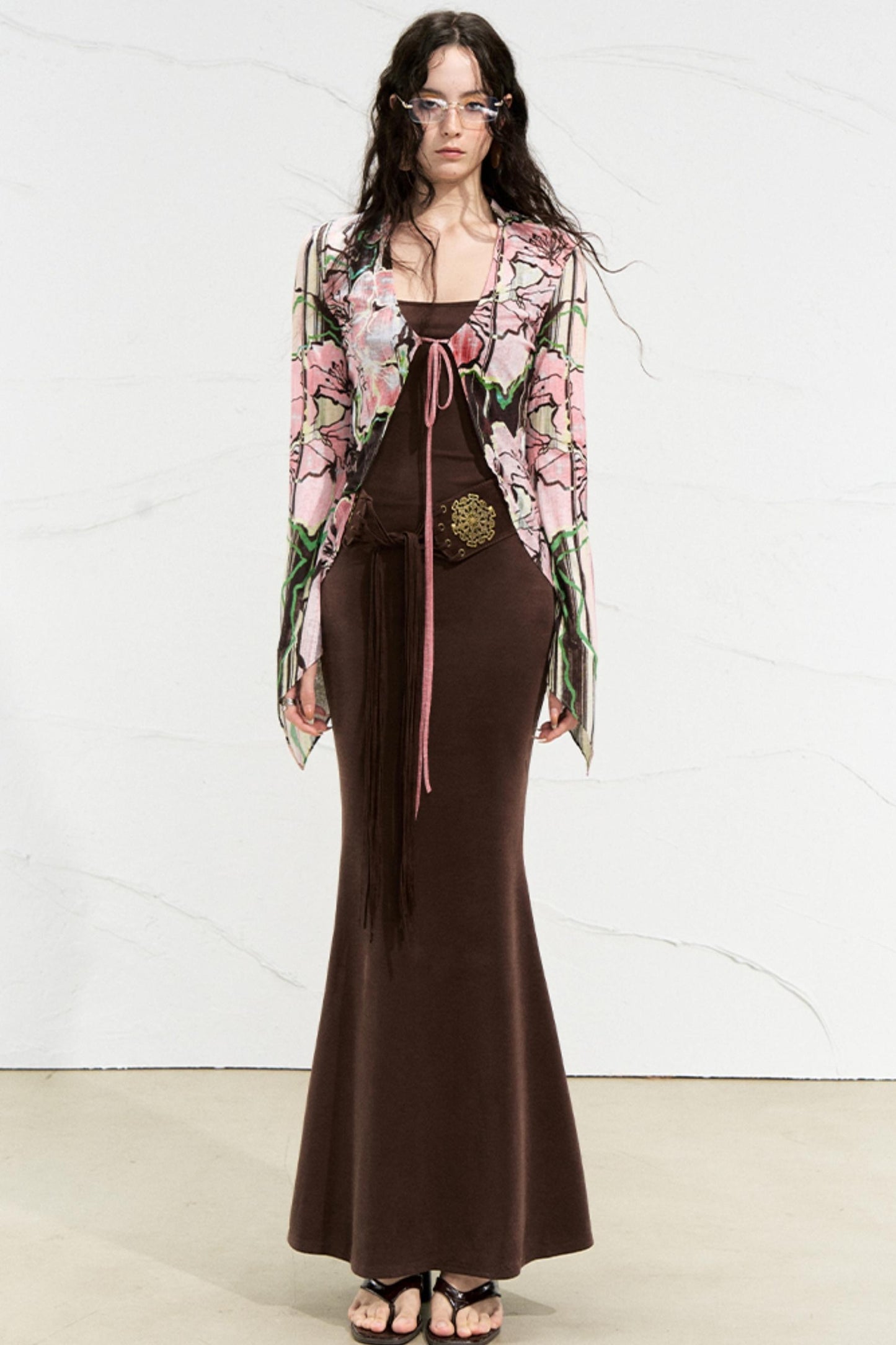 Color-Blocked Two-Piece Dress Set