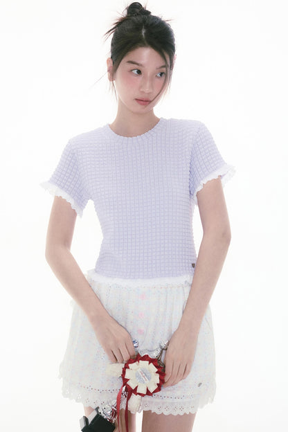 Berry Pineapple Ruffle Tee