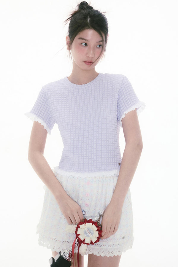 Berry Pineapple Ruffle Tee