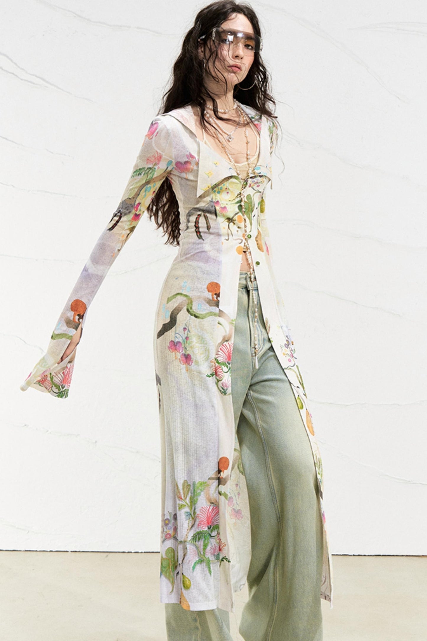 Fantasy Botanical Knit Shirt