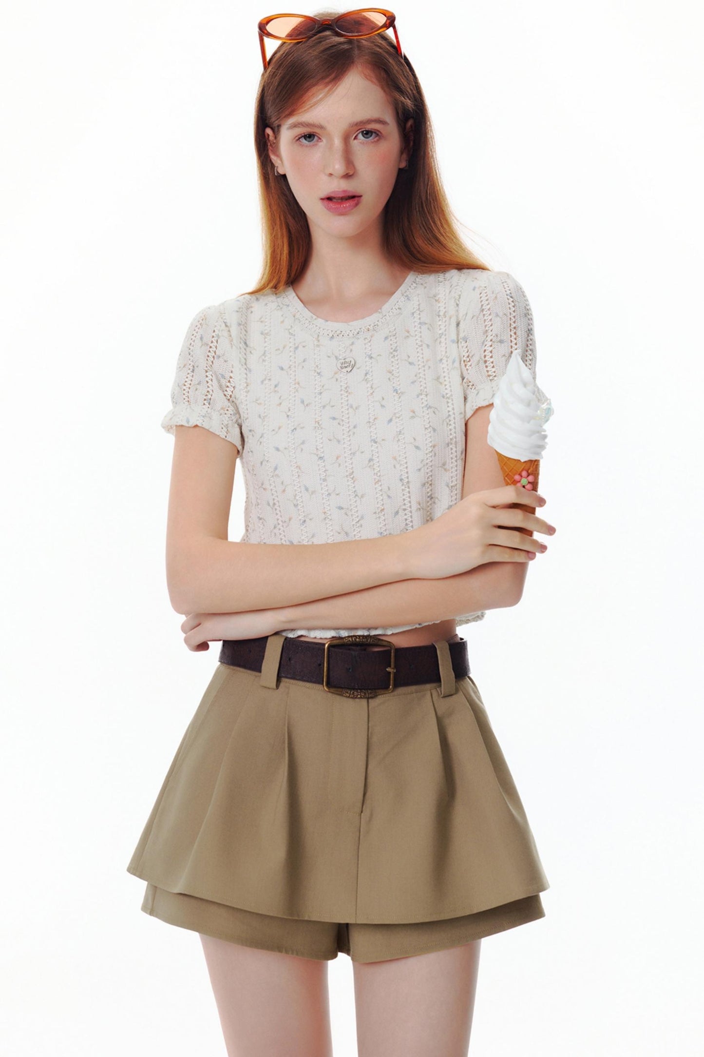 Summer Blossom Knit Tee