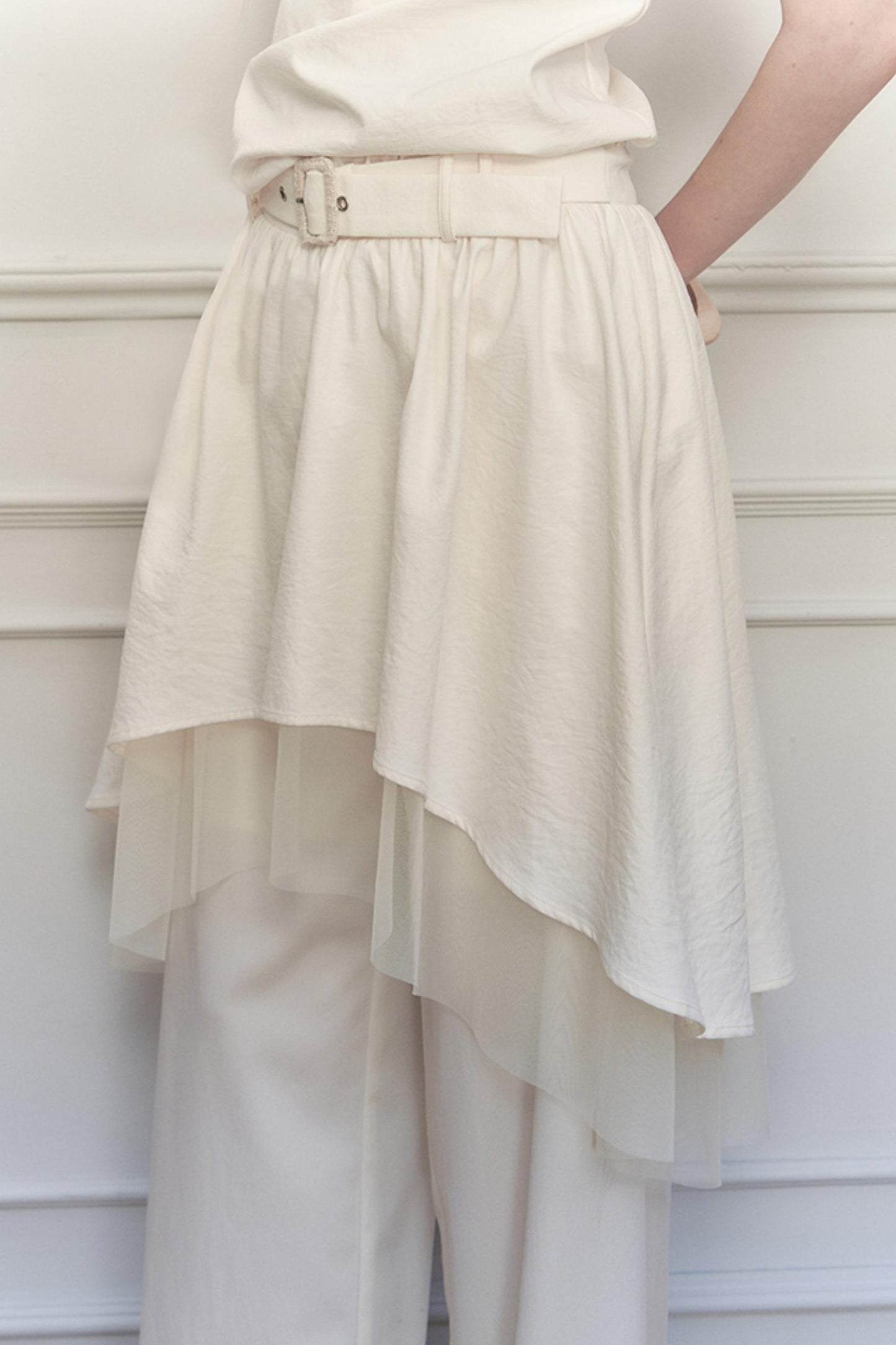 White Starry Mesh Dress