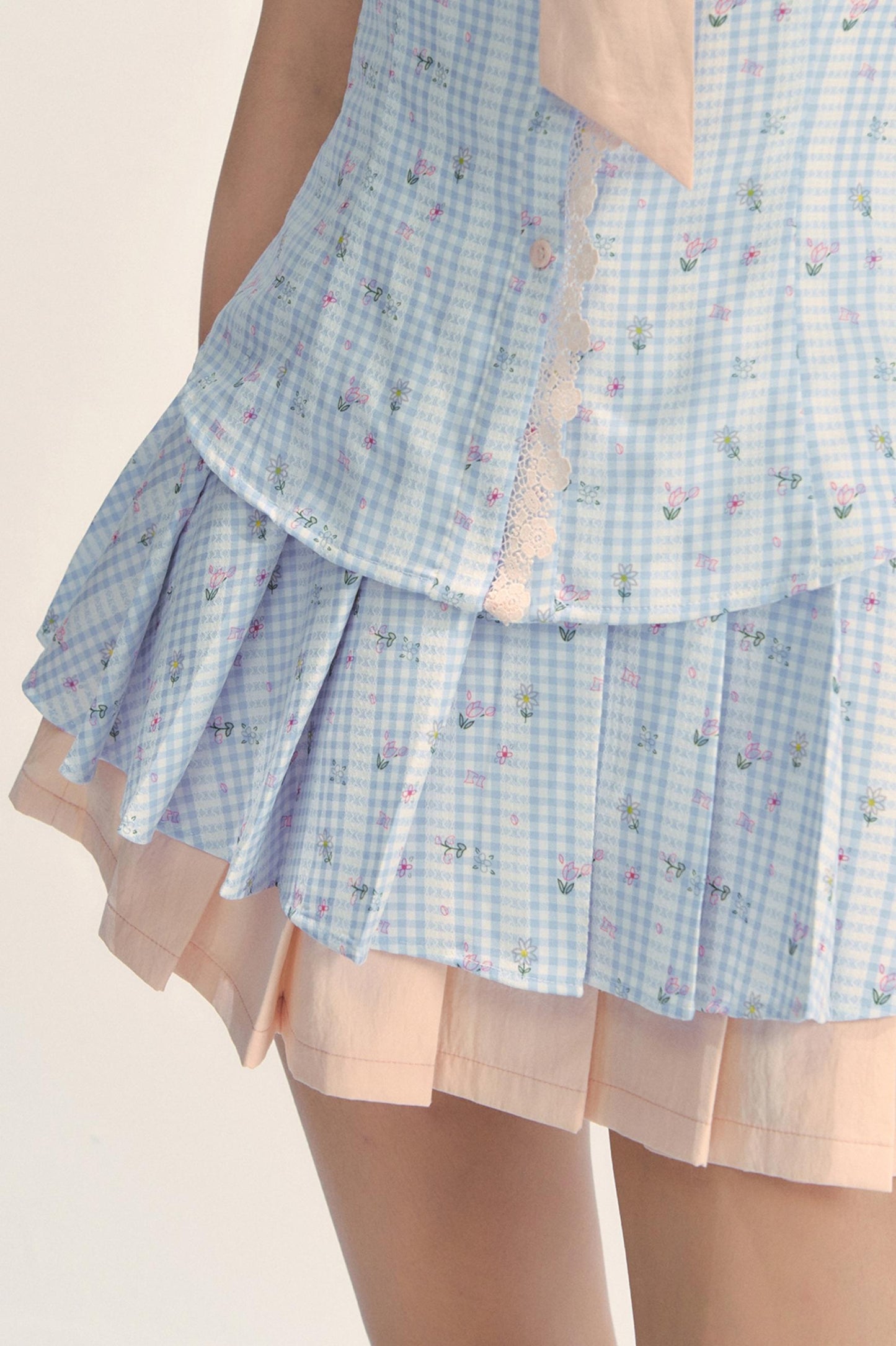 Holiday Floral Plaid Set