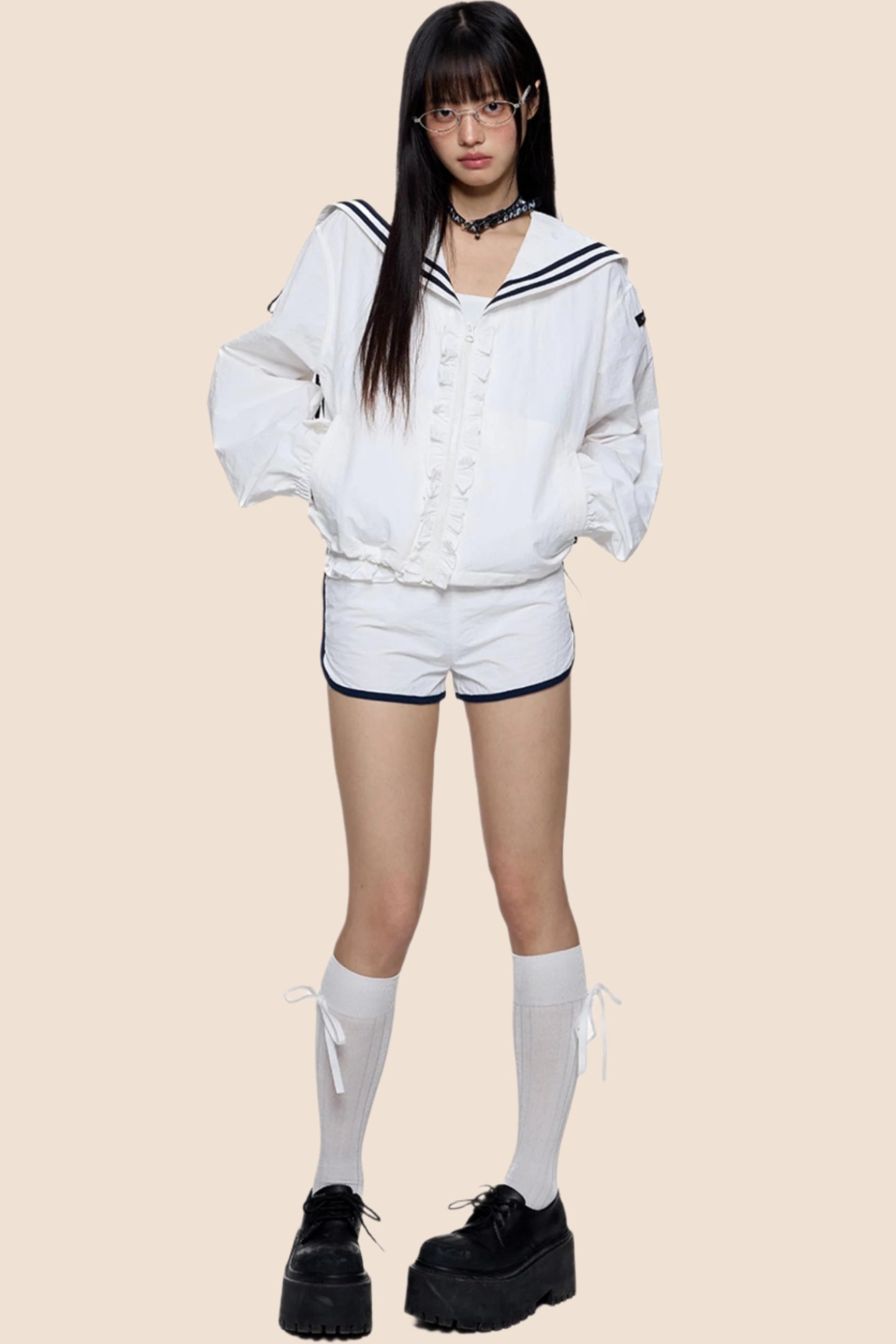 Ruffle Collar Sunscreen Set-Up