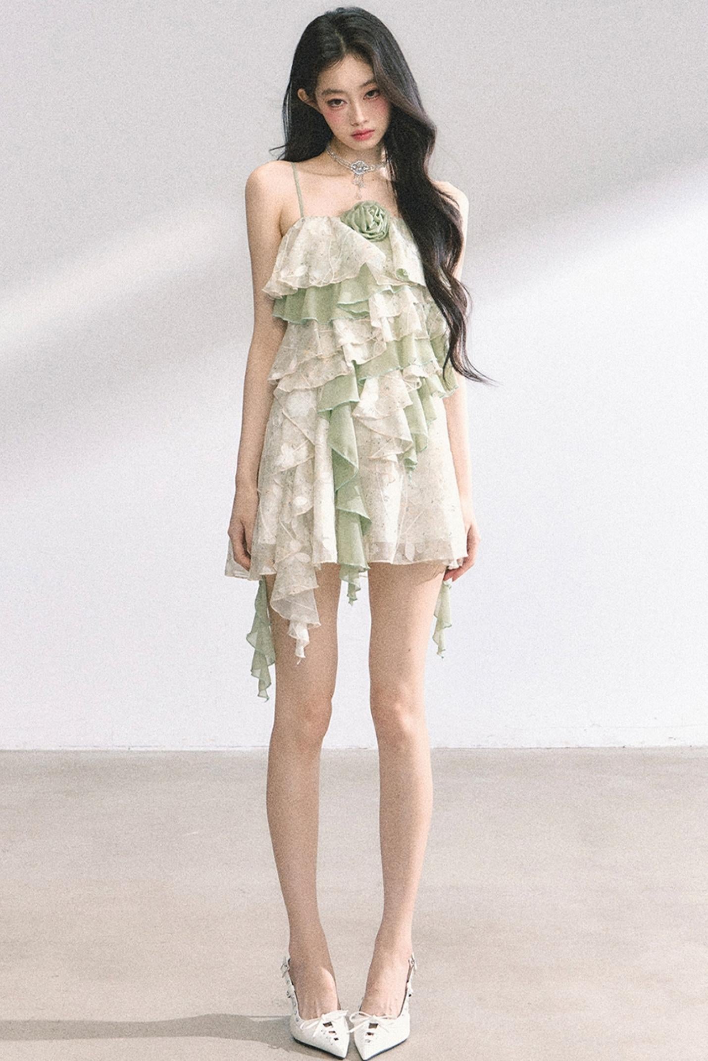 One-Shoulder Lace Dress