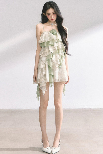 One-Shoulder Lace Dress